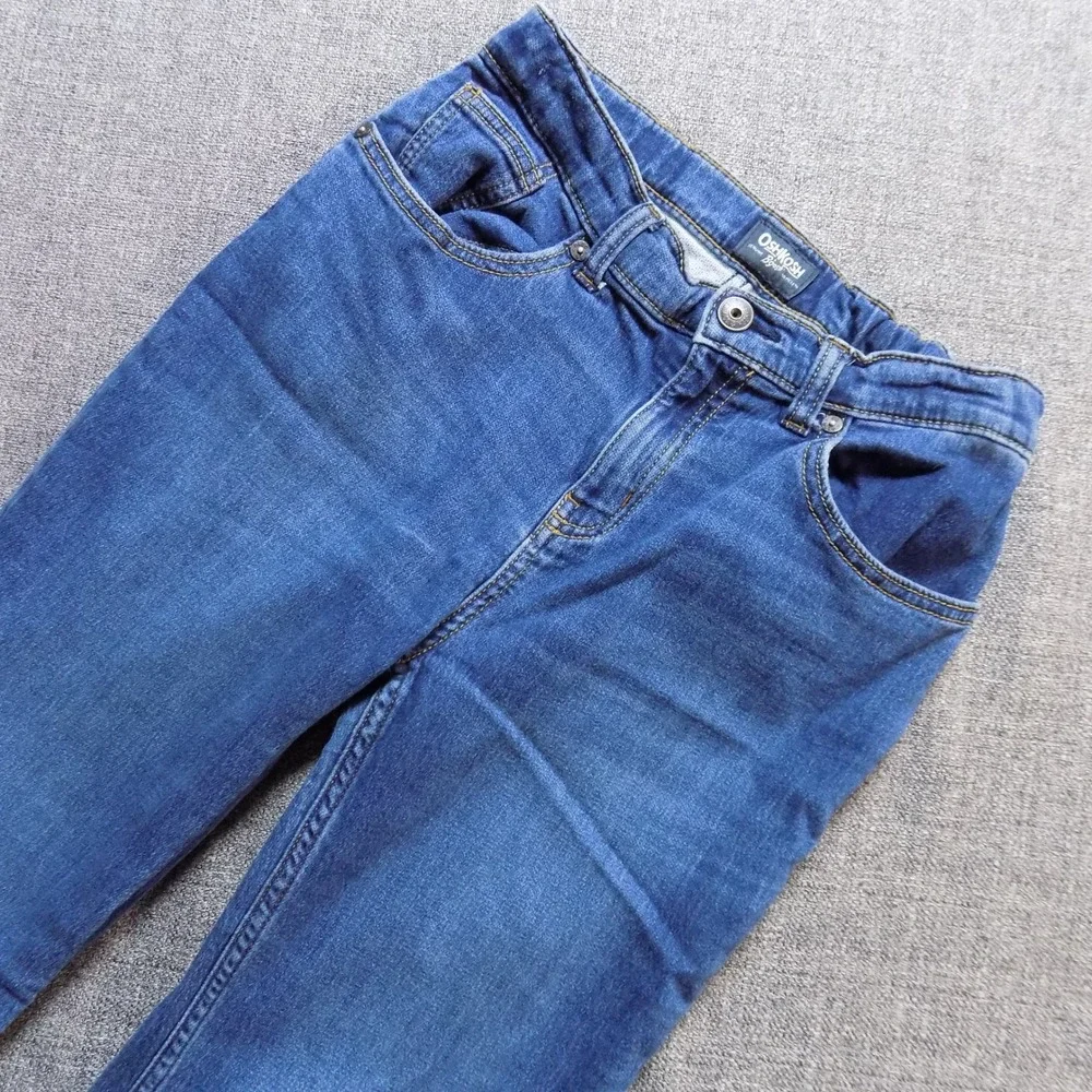 OshKosh B'gosh Jeans Kids 14 Blue Good Straight Leg Adjustable Waist